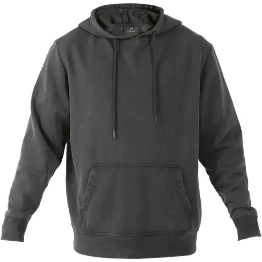 Heritage Washed Hoody Charcoal Front